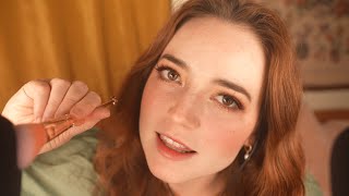 ASMR Getting All Up In Your Ears mic brushing amp scratching comforting words [upl. by Annadal539]