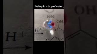 galaxy in a drop of water 😲how beautiful chemistry magicof chemistry beautiful magic shortsfeed [upl. by Larissa]