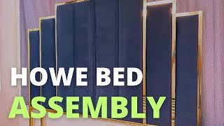 HOWE Bed Frame and 65quot Headboard Assembly  Duncanville Upholstered Platform Bed Assembly [upl. by Ardin]