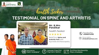 Relief from Spine and Arthritis Pain  Patanjalis Atmabodh Wellness Center [upl. by Eva]