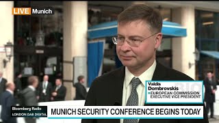 Sanctions on Russia Are Working EUs Dombrovskis Says [upl. by Aerdnahc]