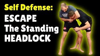 Standing Headlock Escape For SelfDefense [upl. by Adieno376]