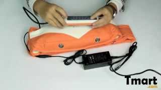 7866 Vibro Sauna Infrared Massage Belt With Sauna Function Orange10003471 [upl. by Esinrahs]