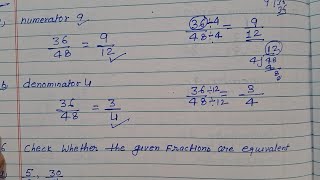 Class 6  Exercise 73  Q 5  Find the equivalent fractions [upl. by Monah]