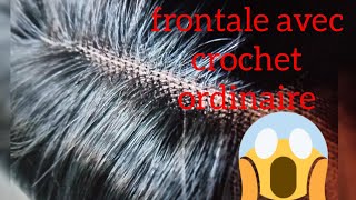 INCROYABLETissage frontal avec un crochet simple [upl. by Ailerua]