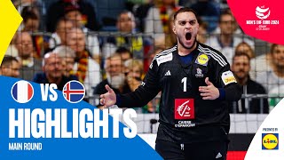 BEST GOALS OF THE TOURNAMENT 😍  France vs Iceland  Highlights  Mens EHF EURO 2024 [upl. by Aciret]