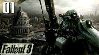 Fallout 3 100 Very Hard Walkthrough Part 1  Vault 101 No Commentary [upl. by Hterag]