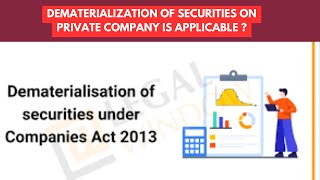 What is Dematerialization of shares for private company  MCA notification Demat of shares [upl. by Halfdan]