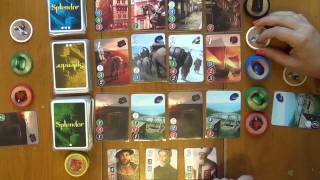 A Rules Review and Play Through of Splendor [upl. by Akli]