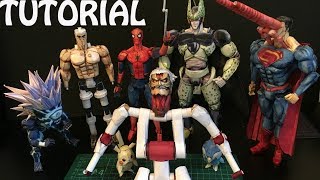 How To Make A PAPER ACTION FIGURE ep 1  Frame amp Articulation Tutorial [upl. by Enilecram]