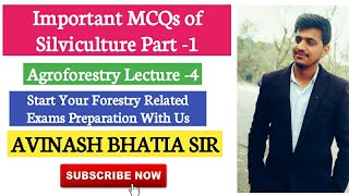 Important MCQs of Silviculture ICAR JRF Forestry SRF ASRB NET Exams Bhatia SirAgriculture amp GK [upl. by Lahey936]