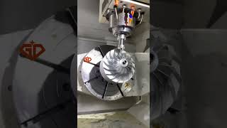 5 axis impeller cnc shorts [upl. by Giguere892]