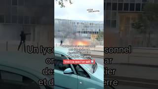 Un lycée à Vénissieux visé par des tirs de mortier et jets de pierre [upl. by Ayad]