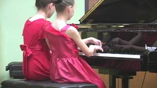 Tchaikovsky Waltz from quotSleeping Beautyquot piano duet [upl. by Aicenad456]