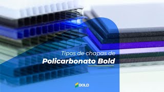 Tipos de chapas de Policarbonato Bold [upl. by Justin]