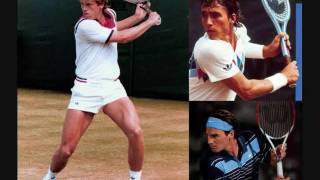 Lendl Edberg Federer  Backhand Comparison [upl. by Iaras694]