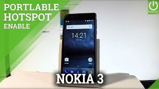 How to Set Up Mobile Hotspot on NOKIA 3  Create WiFi Hotspot [upl. by Lehplar]