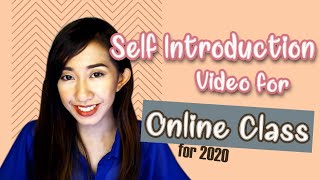 Self Introduction for Online Class  Sankei Online English 2020 [upl. by Eirovi]