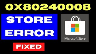 Microsoft Store error 0x80240008 on Windows 11  10 Fixed [upl. by Humbert]