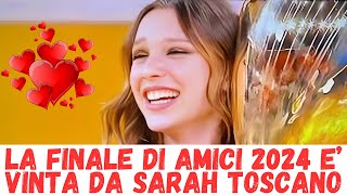 SARAH TOSCANO E LA VINCITRICE DI AMICI 2024 [upl. by Simmie]