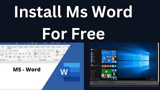 How to Download and Install Microsoft Word on PC Get Latest version [upl. by Gnivri452]