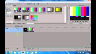 How To Use Test Patterns In Sony Vegas Pro 10 [upl. by Leila440]