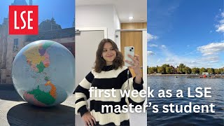 my first week as a masters student at the LSE weekly vlog 16 [upl. by Eeldivad]