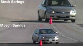 Eibach Springs  Slalom Comparison Test [upl. by Raddi]