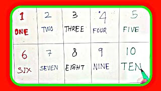 Learn 1 to 10 Number Spellings Fast  One Two Three… Easy Learning for Kids [upl. by Afihtan]