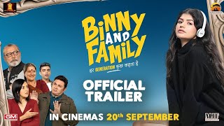 Binny And Family  Official Trailer  Pankaj Kapur Anjini Dhawan Rajesh K  20th September [upl. by Koerner]