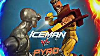 Iceman vs pyro stop motion short [upl. by Miguelita]