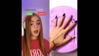 Tiktok de Andrea cuadros con slime satisfactorio 💫 [upl. by Aelanej]