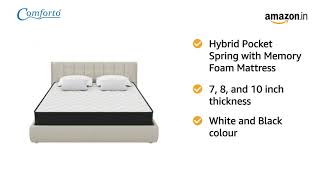 Hybrid  Pocket Spring with Memory Foam Mattress [upl. by Goldman]