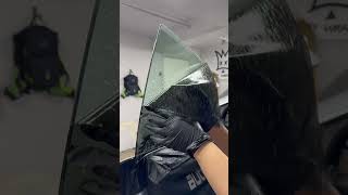 Installing 15 tint on a brand new Mercedes EQE How to tint a frameless window in 1 minute [upl. by Patrice]