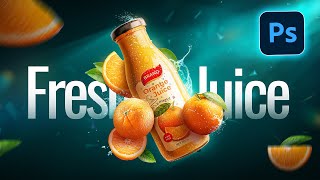 TOP NOTCH Product manipulation advertising design✅🔥 Full Photoshop tutorial [upl. by Sisxela]