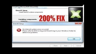 How To SOLVED DirectX Internal System error refer to Dxerrorlogdirectxlog fix [upl. by Ttimme380]