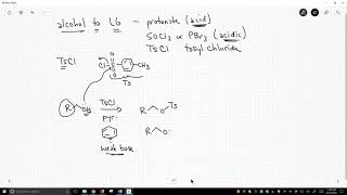 alcohols tosylates [upl. by Ali]