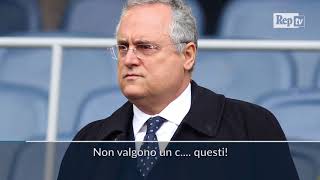 Scandalo Anna Frank quotFamo sta sceneggiataquot Lotito prima della visita alla Sinagoga [upl. by Brout]