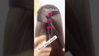 Very easy hairstyle  quick hairstyle [upl. by Carolus784]