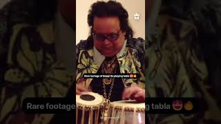 Check out this rare clip of BappiDaHits playing the tabla 🥁✨ [upl. by Goer]