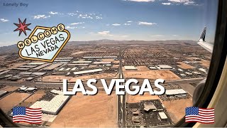 Landing in Las Vegas USA On A Sunny Day 4K [upl. by Lodi]