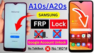 Samsung A10sA20s FRP Bypass  Google Pattern Lock Unlock  Without Pc  Android 1112 FRP Bypass [upl. by Silva201]