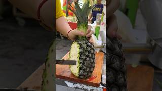 MustTry White Pineapple in Taiwan  Fruit Cutting Skills [upl. by Netfa]