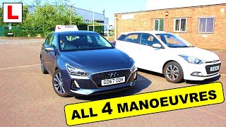 ALL THE UK DRIVING TEST MANOEUVRES A Quick Recap [upl. by Yelra]