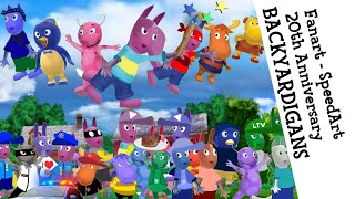 Making the Backyardigans 20th Anniversary Fanart with a SpeedArt [upl. by Venus]