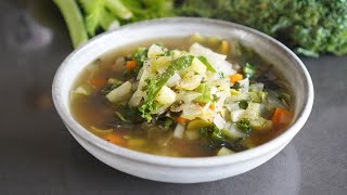 Recette SOUPE DETOX après les fêtes à faire un ou deux soirs par semaine [upl. by Euqenimod641]