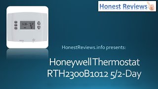 Honeywell Programmable Thermostat Review RTH2300B1012 [upl. by Rivi]