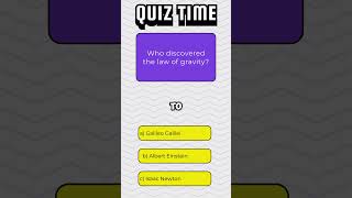 Who Discovered the Law of Gravity 🍎  Quiz 105 [upl. by Audrye]