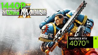 Warhammer 40000 Space Marine 2  RTX 4070 Ti  Ryzen 7 5800X  Ultra Settings 1440p DLSS FSR [upl. by Adiuqram]