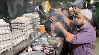 Indias Fastest Omelet Making  Bread Cheese Omelette  Indian Street Food [upl. by Weatherby]